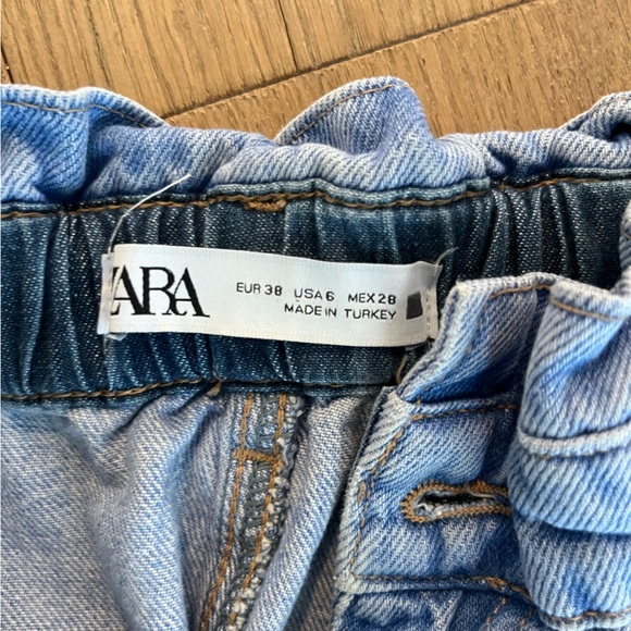 Zara high waist paper bag jeans - Picture 2 of 3